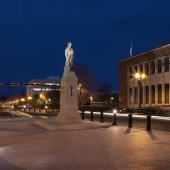The cenotaph in Red Deer