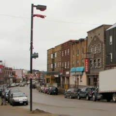 Main street in Kirkland Lake
