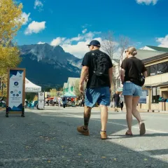A street in downtown Canmore