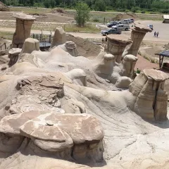 The hoodoos near Drumheller