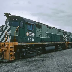 BC Rail locomotives at Fort St. John