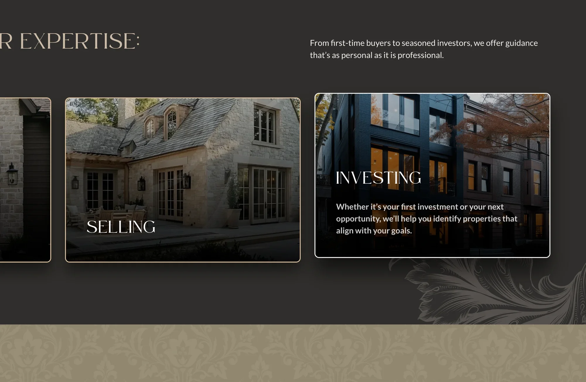 Maison en Pierre website, detail 1