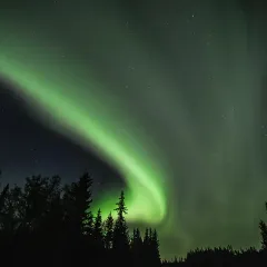 Northern lights over Hinton