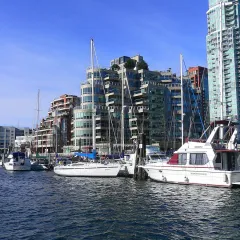 The marina at Yaletown on False Creek, Vancouver