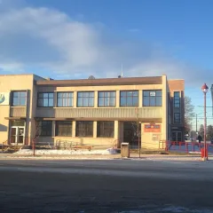 The post office and radio station in Edson