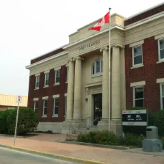 The historic post office in Fort Frances