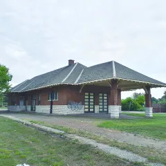 The railway station in Orillia