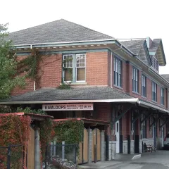 The Kamloops railway station