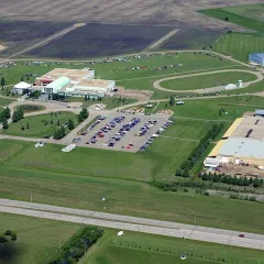 Aerial view of the Reynolds-Alberta Museum in Wetaskiwin