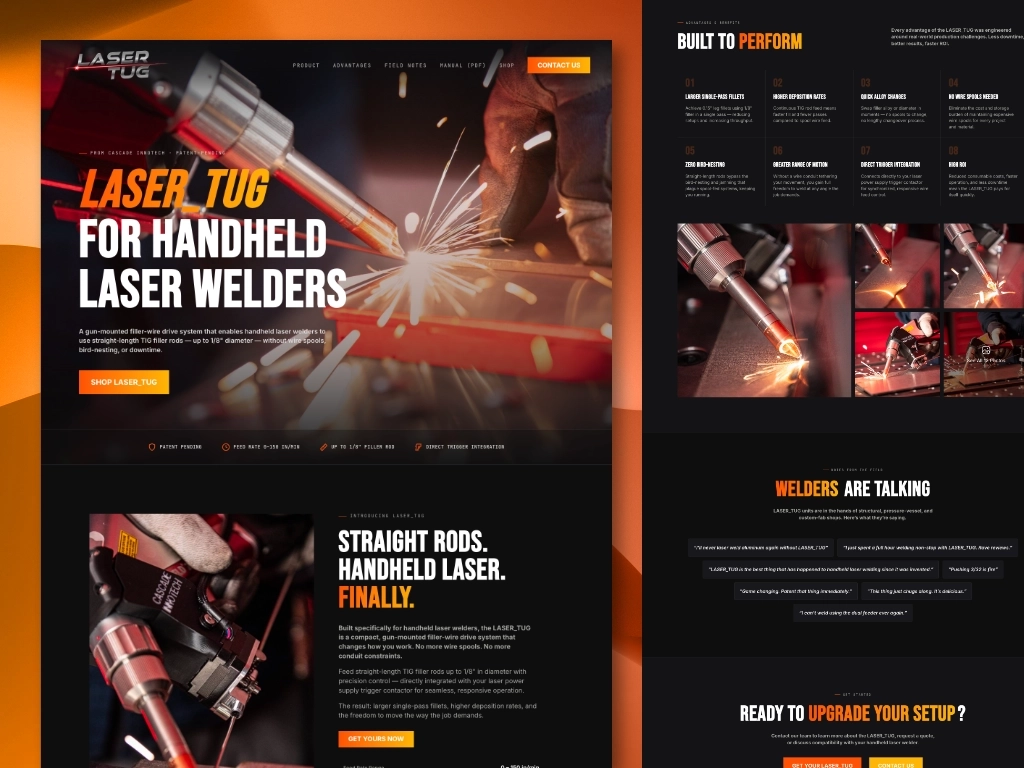 LASER_TUG website