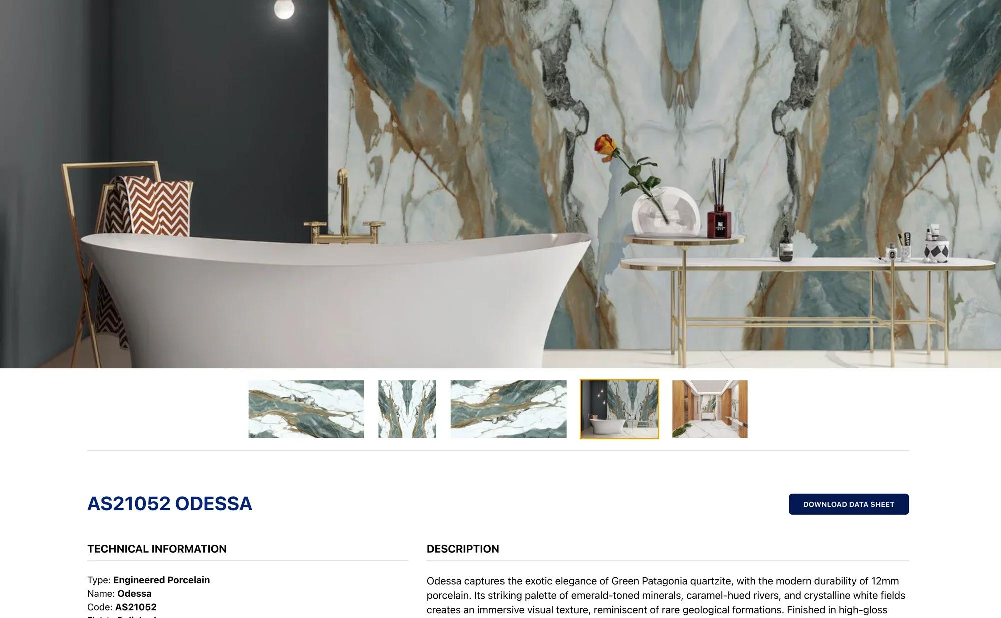 Valentino Stone website, detail 2