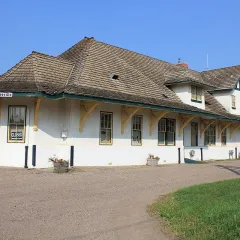 The historic Vegreville railway station